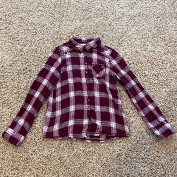 Justice Girls Size 18 Flannel - Picture 1 of 4